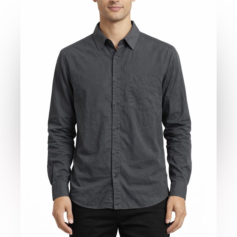 Tommy Bahama Button Down Shirt XL Gray Resort Casual